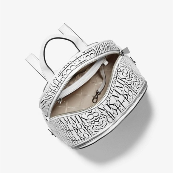 Michael Kors Newsprint Rhea Backpack - Picture 4 of 4